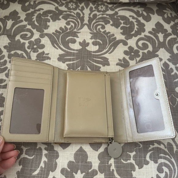 MCM Women's Tan Crocodile-Embossed Wallet - Picture 4 of 12